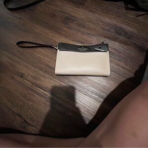 Kate Spade Cream and Black Minimalist Clutch